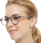 OCCI CHIARI Lightweight Designer Acetate frame Stylish Reading Glasses For Women (Black, 1.25)