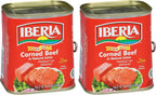 Iberia Corned Beef,12 oz,Premium Quality Corned Beef With Natural Juices,Halal,(Pack of 2)