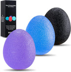 Squeeze Balls - 3 Pieces Silicone Therapy Balls for Stress Relief, Grip Strengthening and Finger Exercise - Ideal for Physical Therapy and Hand Rehabilitation