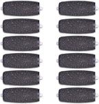 12 Extra Coarse Replacement Roller Refill Heads Compatible with Amope Pedi Refills Electronic Foot File