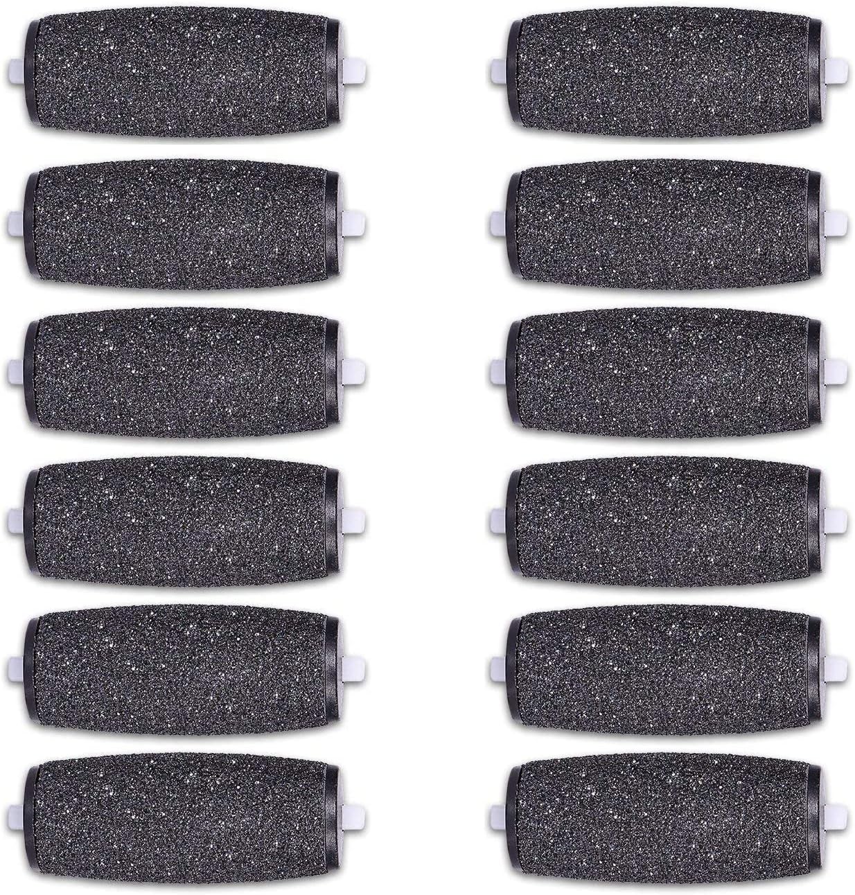 12 Extra Coarse Replacement Roller Refill Heads Compatible with Amope Pedi Refills Electronic Foot File