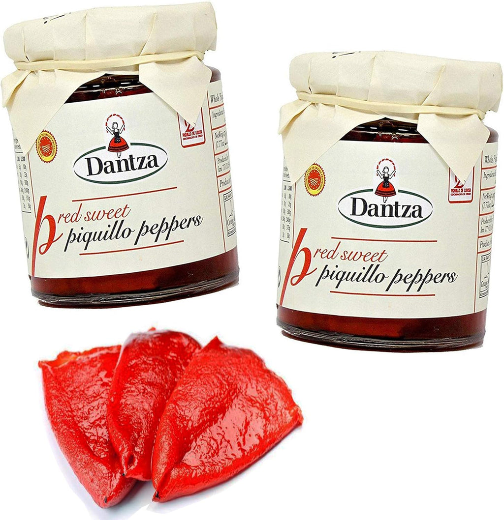 Spanish Red Piquillo Sweet Pepper Navarre Kosher from Spain - 2 pack x 7.7 oz