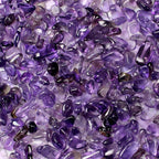 JOHOUSE Polished Gem Stones Rocks Crystals 1 Lb/450g Natural Tumbled Stones Amethyst Crystal Chips Bulk for Fish Tank Rocks Gravel, Vase Filler, Plants Decor