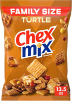 Chex Mix Turtle Snack Mix, Indulgent Snack Bag, Family Size, 13.5 oz