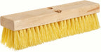 Weiler 44438 12" Block Size, 6 X 20 No. Of Rows, Wood Block, Polypropylene Fill, Deck Scrub Brush, Yellow