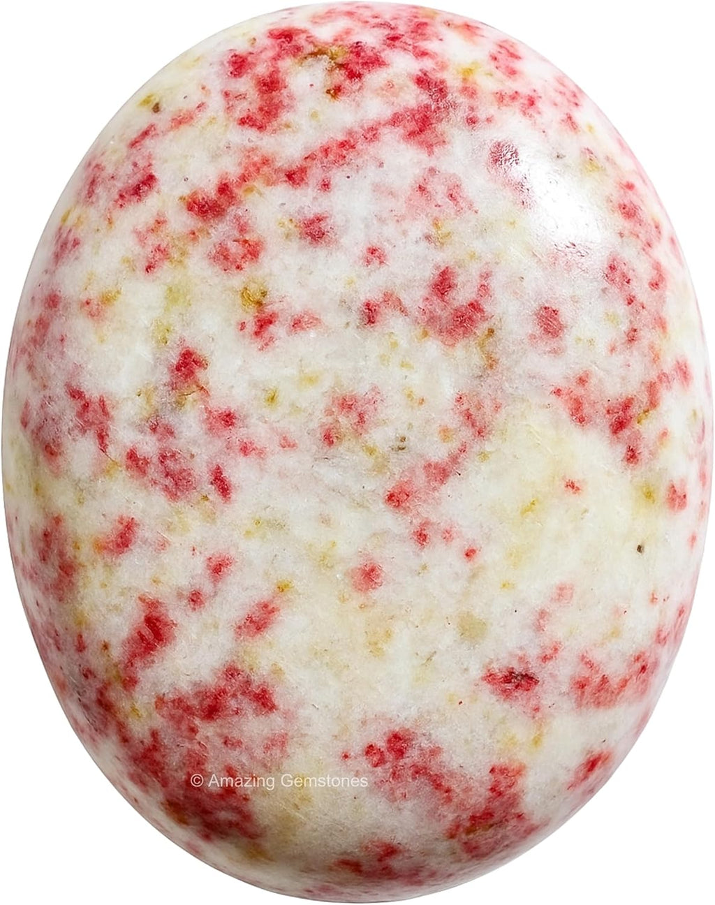 Amazing Gemstone Cinnabarite Crystals and Healing Stones - Large Palm Stone Crystals Piedra - Crystal for Good Luck, Balanced Positive Energy, Meditation - Unique Stocking Stuffers Gifts for Women