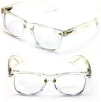 V.W.E. 2 Pairs of Comfortable Classic Retro Reading Glasses - Bifocals - Spring Hinge - Clear Transparent Frame
