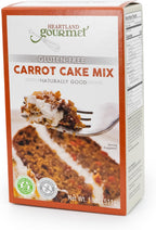 Heartland Gourmet Gluten Free Carrot Cake Mix - Soft and Moist - Certified Gluten Free Ingredients - All Purpose - Safe for Celiac Diet - 2020 - Pack of 1