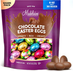 Madelaine Chocolate Easter Eggs – Solid Milk Chocolate Easter Candy - 30 Individually Wrapped Mini Eggs for Easter Basket Stuffers - 8 oz