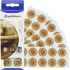 Phiten Power Tape Discs - Round Disc Shaped Water-Resistant Athletic Tape for Muscle, Knee, Elbow, Shoulder, and Joint Support - Professional Sports Therapeutic Athletic Tape - 70 Pieces