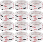 WAR Tape EZ Rip Premium Athletic Medical Sports Tape | No Sticky Residue | 30 ft Rolls | Best for Athletes & Trainers | Ideal for Fingers, Ankles, Wrists, and Equipment | 1 Inch (Pack of 12)