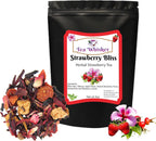 Tea Whisker - Strawberry Bliss | Fruity Herbal | Loose Leaf Tea | 4 Ounce Pouch | Serve Iced or Hot | Non-Caffeinated