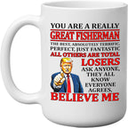 Funny Best Fishing Sarcastic Coffee Mug Novelty Cup Great Gift Idea For Fisherman Dad Brother Grandpa Fish Joke Gag Gift