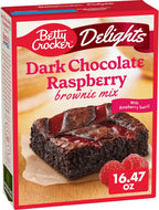 Betty Crocker Delights Dark Chocolate Raspberry Brownie Mix, 16.47 oz