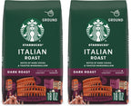 Starbucks Ground Coffee, Dark Roast Coffee, Italian Roast, 100% Arabica, 1 bag (18 oz) (Pack of 2)