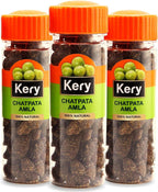 Kery Chatpata Amla Spicy Mouth Freshener [Amla Dried Fruit with Masala] 3 Bottles, 345g_Packing May Vary