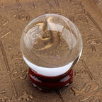 Crystal Ball, 40mm Asian Rare Quartz Crystal Ball with Stand Base for Meditation and Decoration Feng Shui Crystals