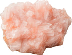Amazing Gemstone Pink Heulandite Crystals&Healing Stones Mineral Specimen - Premium Semi Precious Gem Stones for Spiritual Growth - Healing Crystals Geodes Clusters for Meditation,Chakra Balance