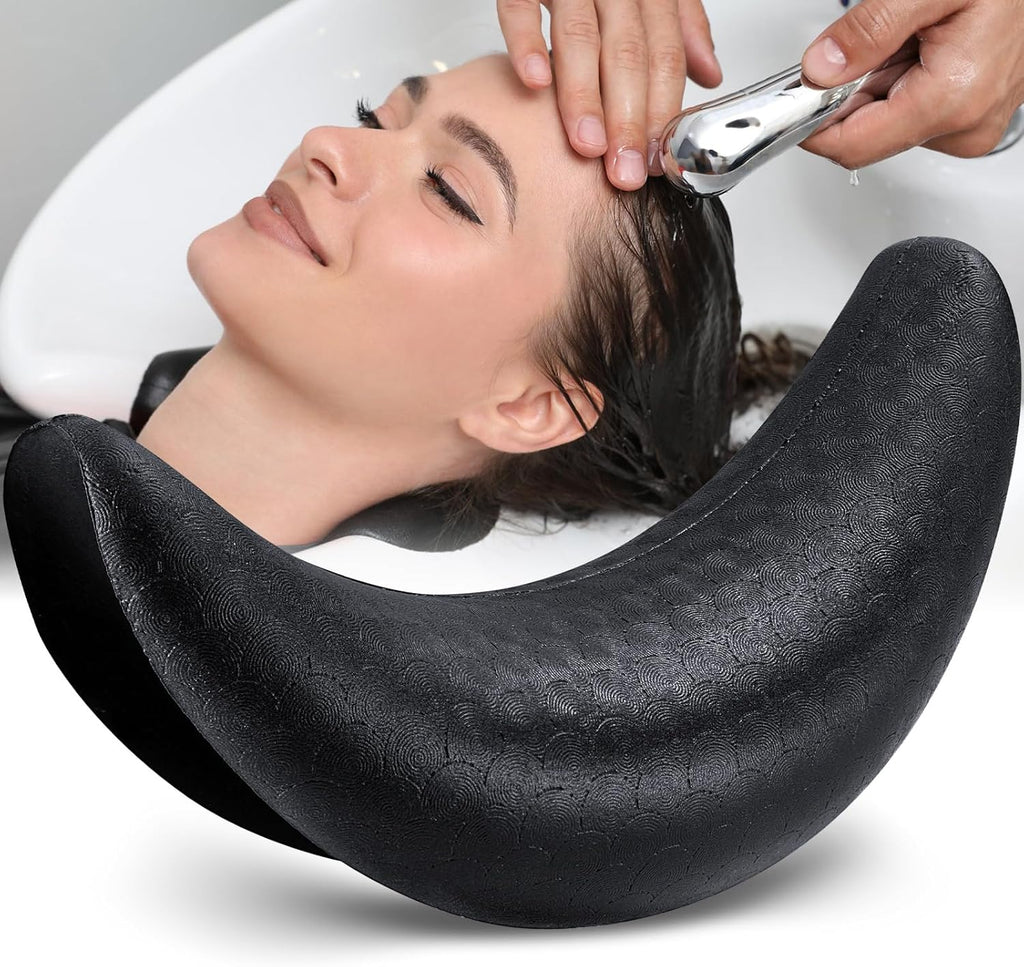 Noverlife Salon Shampoo Bowl Neck Rest, Shampoo Bowl Pillow Neck Pillow for Salon Shampoo Sink, Neck Cushion Salon Wash Bowl Neck Rest Portable Washing Sink Basin Pillow Support for Barbershop