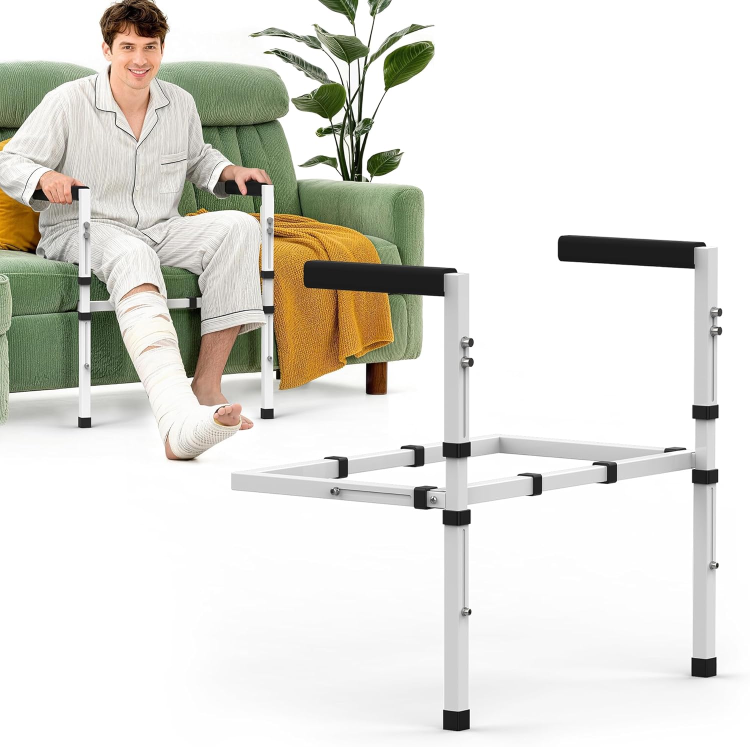 Stand Assist for Elderly and Patients-Adjustable Sofa Chair Lift Assist Devices for Seniors Sit to Stand,Supports 300 lbs,with Supporting Feets,Standing Aids & Supports,Mobility & Daily Living Aid