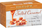 Bigelow Tea Salted Caramel Black Tea, Caffeinated Tea with Caramel and Salt, Holiday and Christmas Tea, 18 Count Box (Pack of 6), 108 Total Tea Bags