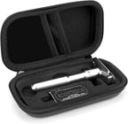 Linkidea Hard Shell Travel Case with Shaving Kit Storage for Short/Long Handled Razor Blades and Attachments - Compatible with Double Edge Safety Razors