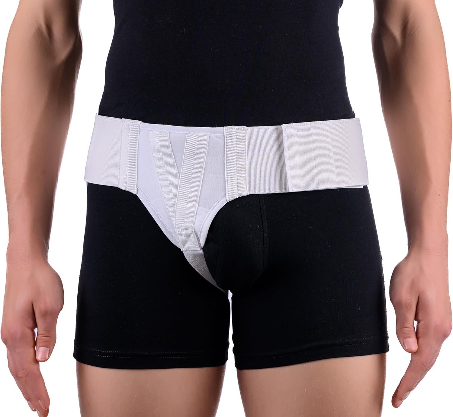 FlexaMed Right Side Inguinal Groin Hernia Truss with Compression Pad - Large