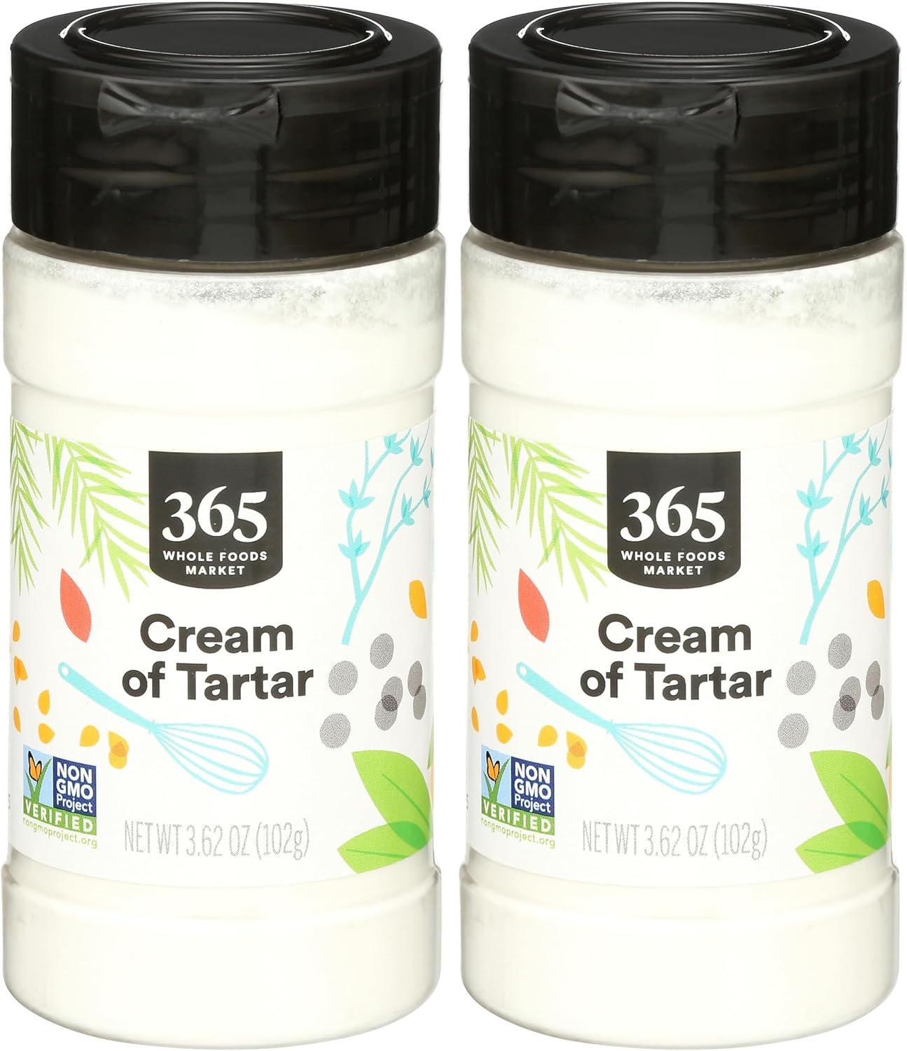 365 By Whole Foods Market, Spice Cream Of Tartar, 3.62 Ounce (Pack of 2)