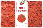 Goji Berries –Superfoods Organic Goji Berries.Extra Large Dried Berries– Vitamin A, Antioxidants, Fiber – Wolfberry - Large Berry Form, 100% Natural Sun-Dried Whole Fruit, Non-GMO & Vegan(8.68oz,box)