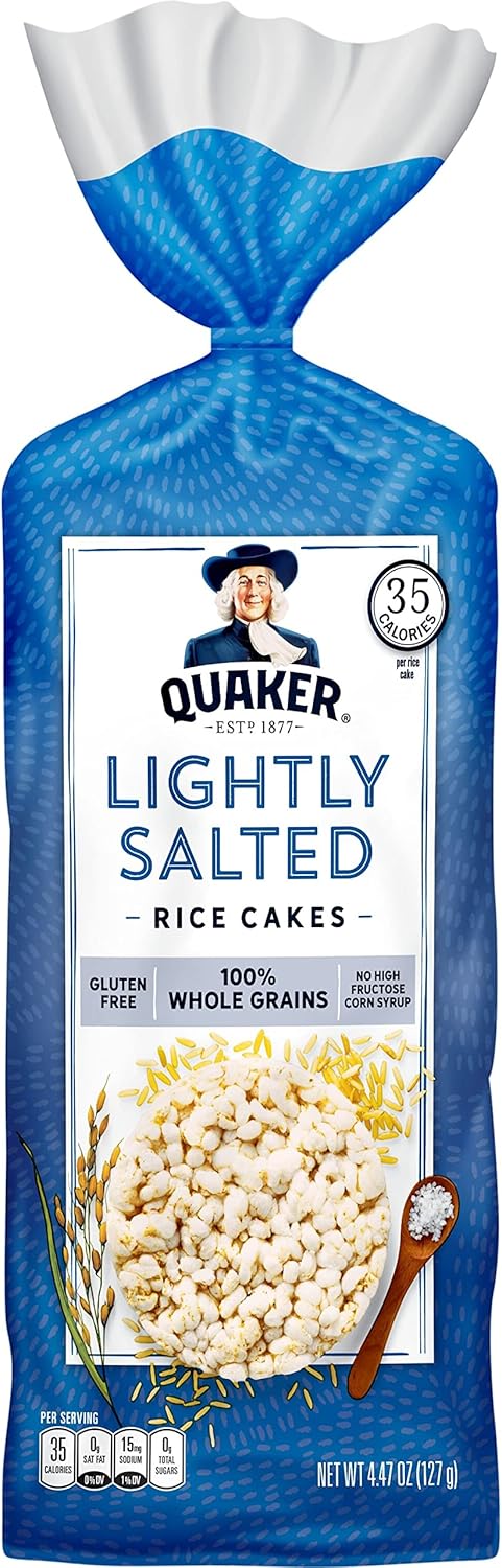 Quaker Rice Cakes, Lightly Salted, 4.47 oz