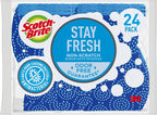 Scotch-Brite Scrub Dots Non-Scratch Scrub Sponges, Sponges for Cleaning Kitchen, Bathroom, and Household, Non-Scratch Sponges Safe for Non-Stick Cookware, 24 Scrubbing Sponges