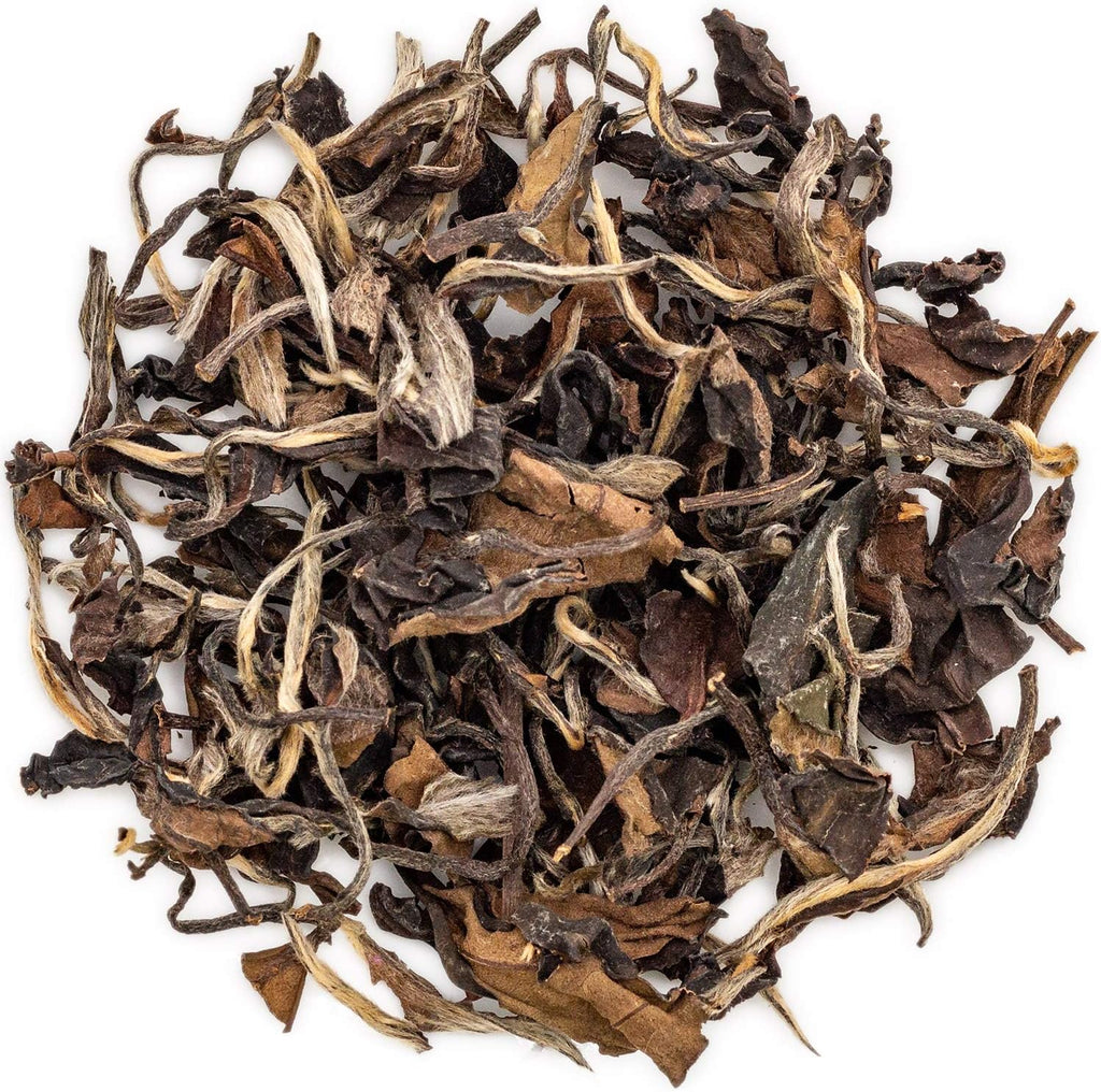 oriarmcha 125g / 4.4oz Chinese Shou Mei Aged Tea Loose Leaf - Fuding White Tea Shoumei Long Life Eyebrow - 1st Grade - Brew Hot or Iced Tea