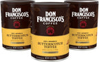Don Francisco's Butterscotch Toffee Ground Flavored Coffee: Rich 100% Arabica Beans with Sweet Buttery Aroma - Family-Crafted for Delightful Mornings (3 x 12 oz Cans)