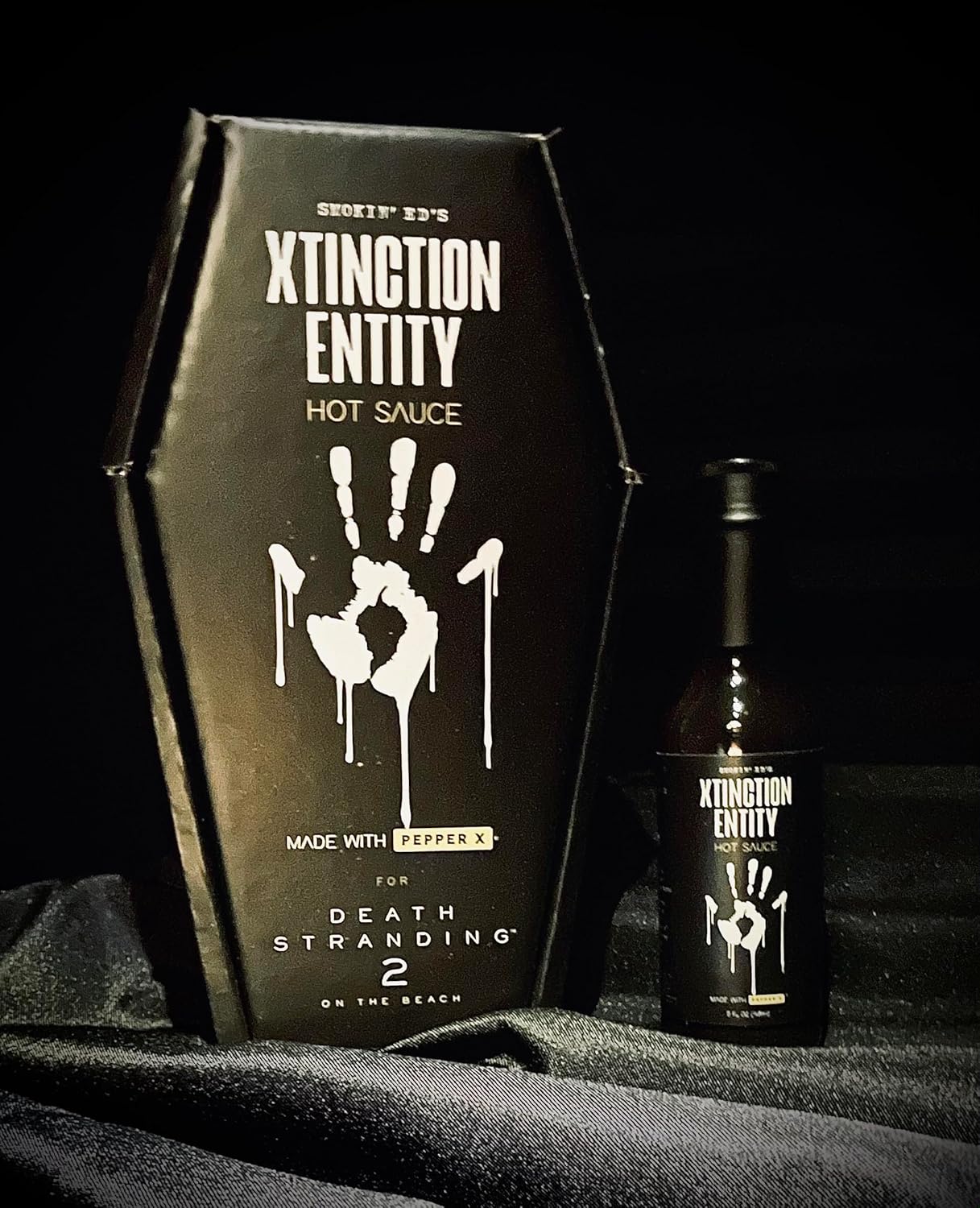 Puckerbutt x Smokin' Ed's Xtinction Entity Pepper X Hot Sauce Gift Box (Playstation's Death Stranding 2)