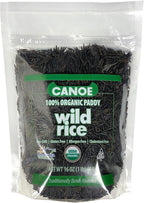 Canoe 100% Organic Whole Grain Wild Rice, Minnesota Harvested, 1 lb