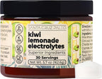 Santa Cruz Paleo Electrolyte Powder, Kiwi Lemonade Flavor, Sugar Free Hydration Drink Mix with Himalayan Pink Salt, Sea Salt, Magnesium Glycinate, Potassium Chloride, Sweetened with Stevia, 30 Srvgs