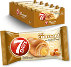 7Days Soft Croissant, Caramel - Dulce De Leche, Breakfast Pastry, Individually Wrapped On The Go Snack, Non-GMO (Pack of 6)