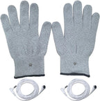 Conductive Silver Fiber Gloves,Grounding Gloves,Release Static Electricity,Massage Glove,Touch Screen,1 Pair(Includes 2 Grounding Wire)