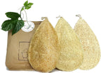 Natural Loofah Dish Sponge Pack 3 Vegetable Scrubber for Kitchen -100% Biodegradable Compostable Dishwashing Scouring Pad Zero Waste Plastic Free Eco Friendly Sustainable