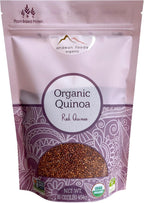 Andean Foods Organic Red Quinoa PREMIUM QUALITY Superfood Grain Non-GMO, Gluten Free, Vegan, 1 lb, 16 oz