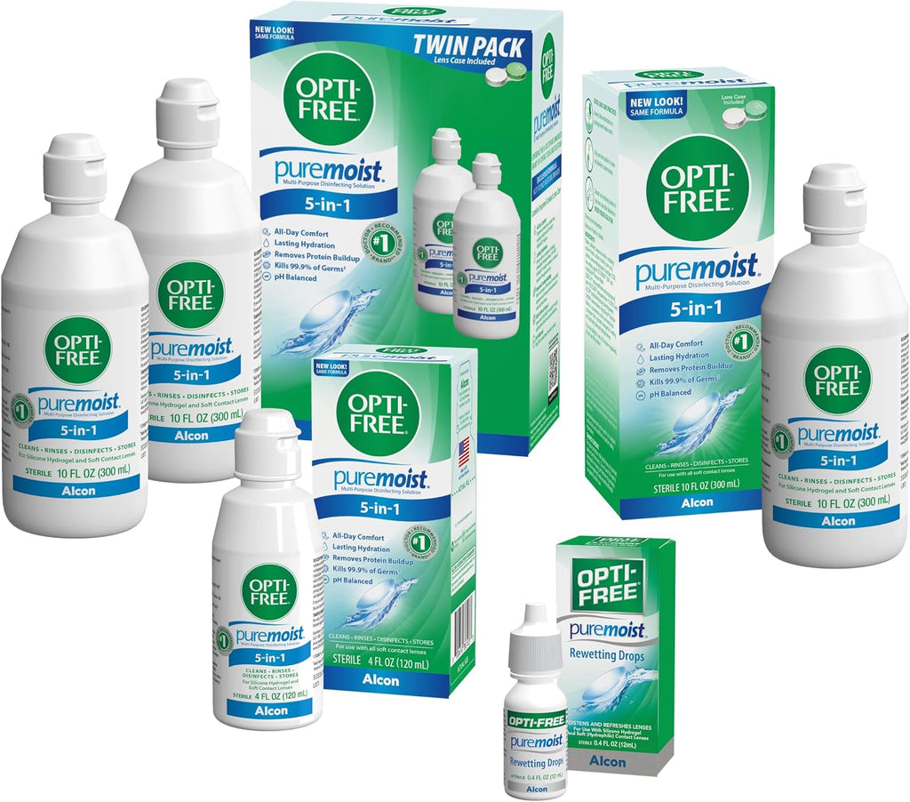 Optifree Puremoist Contact Lens Solution and Opti-Free Puremoist Rewetting Drops