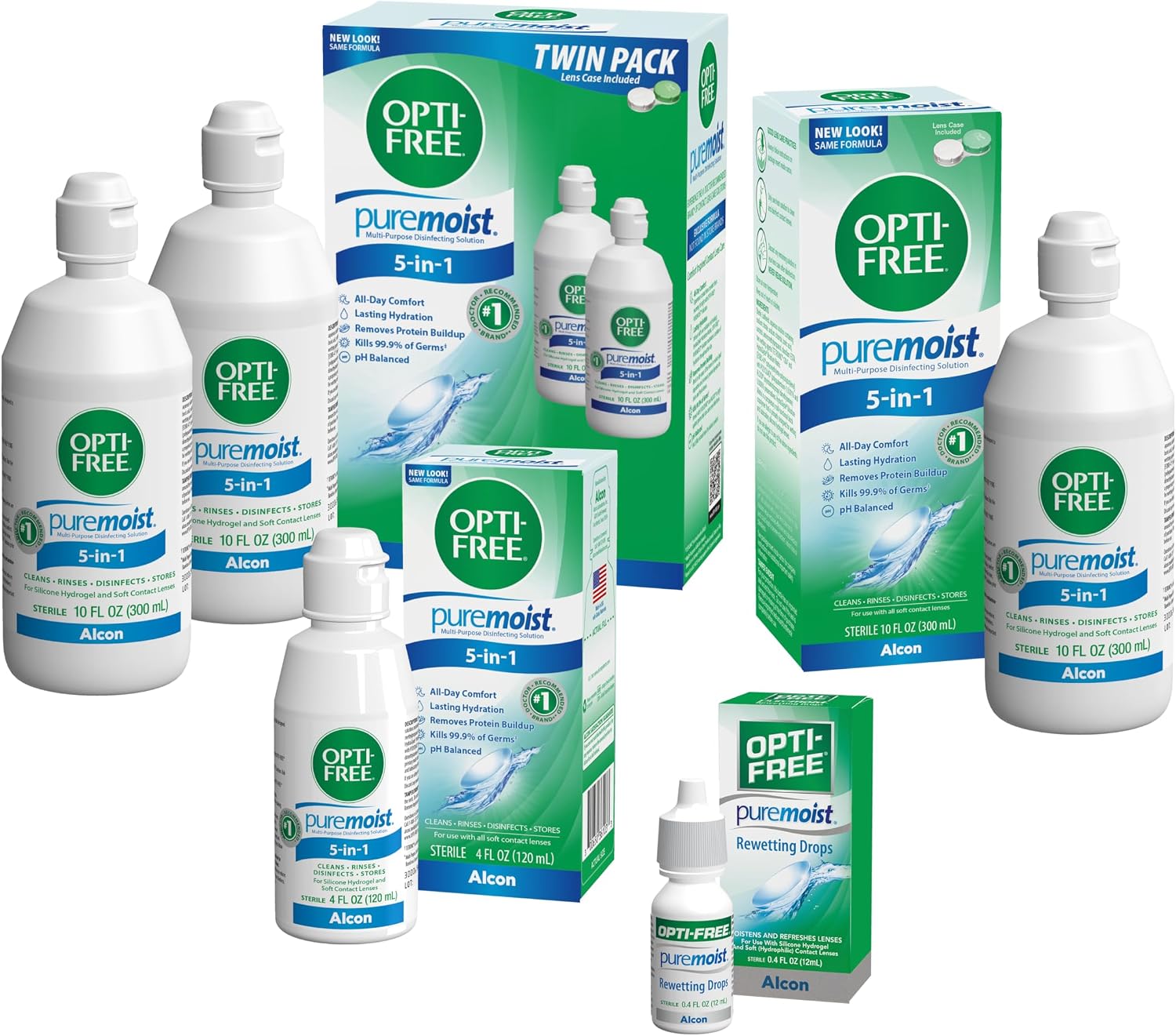 Optifree Puremoist Contact Lens Solution and Opti-Free Puremoist Rewetting Drops
