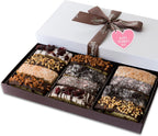 Barnetts Mothers Day 12 Chocolate Biscotti Gift Box, Gourmet Cookie Gifts Basket for Him and Her, Food Delivery, Fancy Cookies Candy Box Baskets Ideas for Mother, Mom, Grandmother, Grandma, Wife, Sister, Daughter, Girlfriend, Women