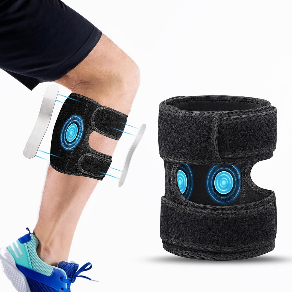 Sciatica Pain Relief Devices Brace, Sciatic Nerve Brace with Adjustable Pressure Pads Targeted Lower Back & Leg Compression for Sciatic Pain, Sciatic Ease Calf Support for Unisex Men Women - Black