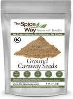 The Spice Way Caraway Seeds - Ground (4 oz) key ingredient in harissa, great for rye bread, pickles, sauces and spice blends.