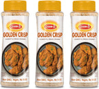 Osem Golden Crisp Bread Crumbs - Plain Bread Crumbs, Wheat Breadcrumbs for Chicken, Baking, Salad, Veggies, Sauce, and More, Vegan Friendly, Kosher - 15 oz (Pack of 3)