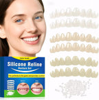 Veneers Teeth for Women, Tooth Replacement Missing Teeth, Upper Veneer Cosmetic, Moldable Thermal Beads Replacement Kit, Unisex to Temporary Tooth Repair Kit, 6PCS-EEr