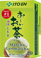 Ito En Oi Ocha Genmaicha Tea, 20-Count, 1.8 Ounce Boxes (Pack of 4)