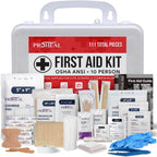 OSHA Compliant First Aid Kit - 10 Person, Type III, ANSI Class A, 111 Pieces Emergency Kit for Business, Office, Home, Workplace, Truck, Car & Construction Site - Latex Free, Wall Mountable | ProHeal