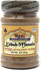 Rani Kebab Masala Indian Spice Blend for Meat Dishes 3oz (85g) PET Jar ~ All Natural, Salt-Free | Vegan | No Colors | Gluten Friendly | NON-GMO | Indian Origin